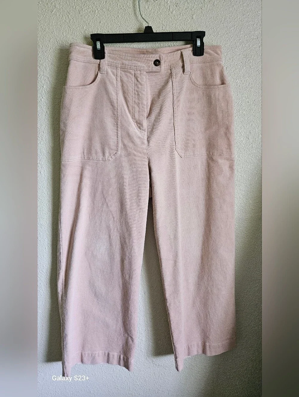 BODEN High-Rise Wide-Leg Pink Corduroy Pants